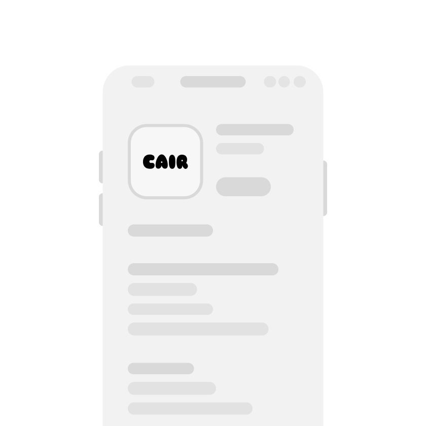 Registrierung in der CAIR App
